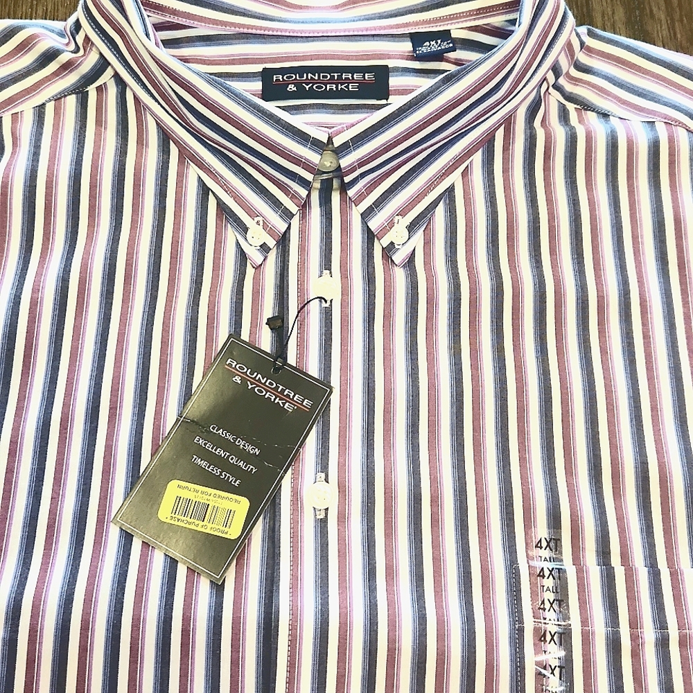 Big & Tall Roundtree & Yorke Oxford Dress Shirt